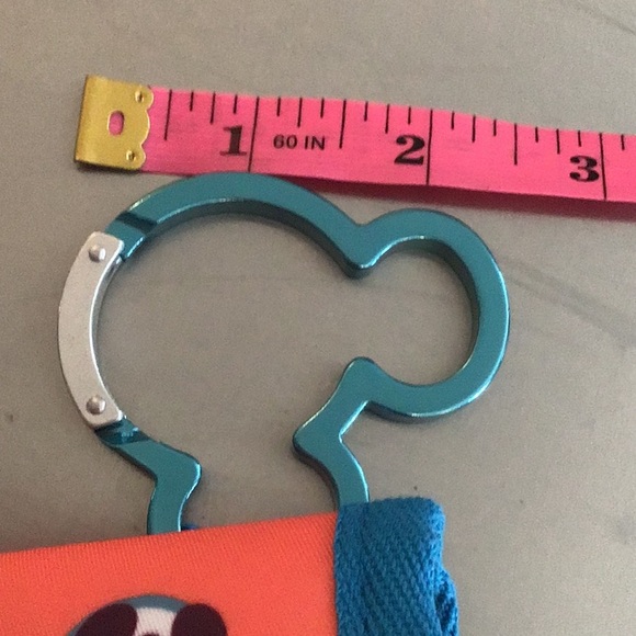 NEW Disney Park MERCH! Bamboo utensil set w/carrying case.Mouse carabiner. - Picture 7 of 10